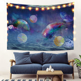 Lofaris Galaxy Mountain Abstract Landscape Family Wall Tapestry